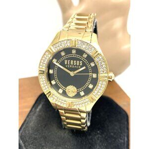 Versus by Versace Women's Watch VSP263221 Black Dial Gold Stainless Steel 36mm